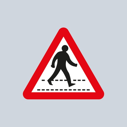 Triangular Sign 544 (Zebra Crossing Ahead)