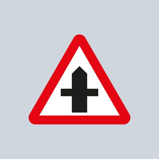 Triangular Sign 504.1 (Crossroads Ahead)