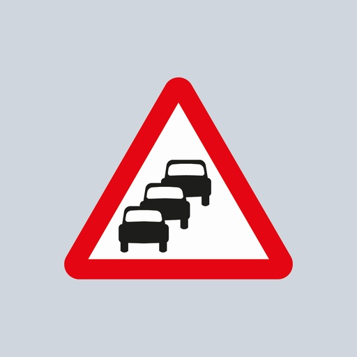 Triangular Sign 584 (Traffic Queues Likely)