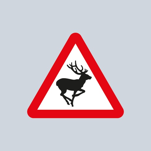 Triangular Sign 551 (Wild Animals Ahead)