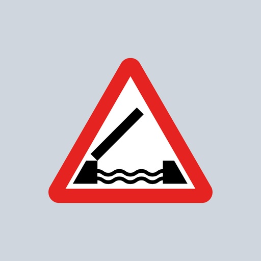 Triangular Sign 529 (Opening or Swing Bridge Warning)