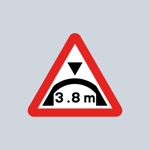 Triangular Sign 531.1 (Maximum Headroom - Arch Bridge 3.8m enquire for other heights)