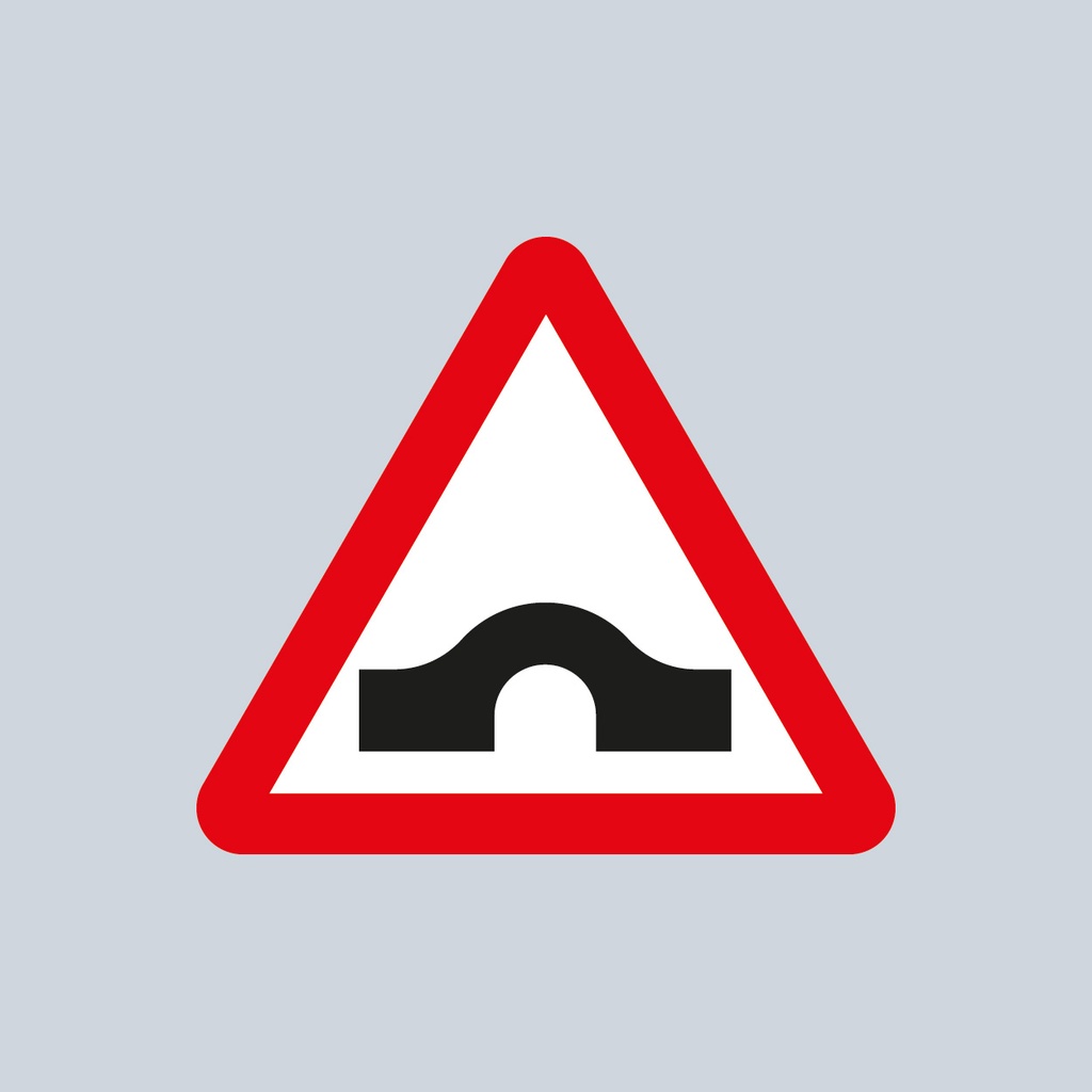 [TRTR528-3030] Triangular Sign 528 (Hump Bridge Ahead) (3030mm x 1200mm)
