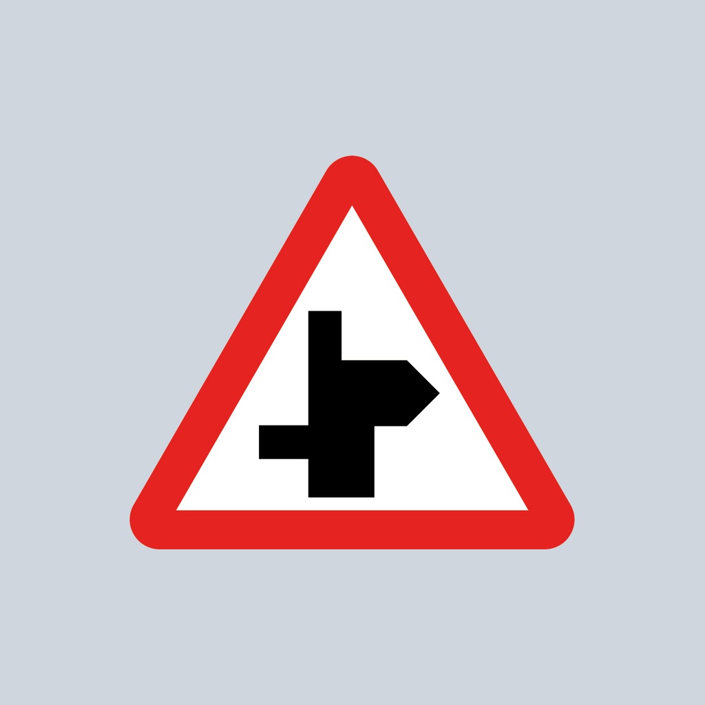 [TRTR507.1RP-3030] Triangular Sign 507.1 (Staggered Junction Ahead - Right Priority) (3030mm x 1200mm)