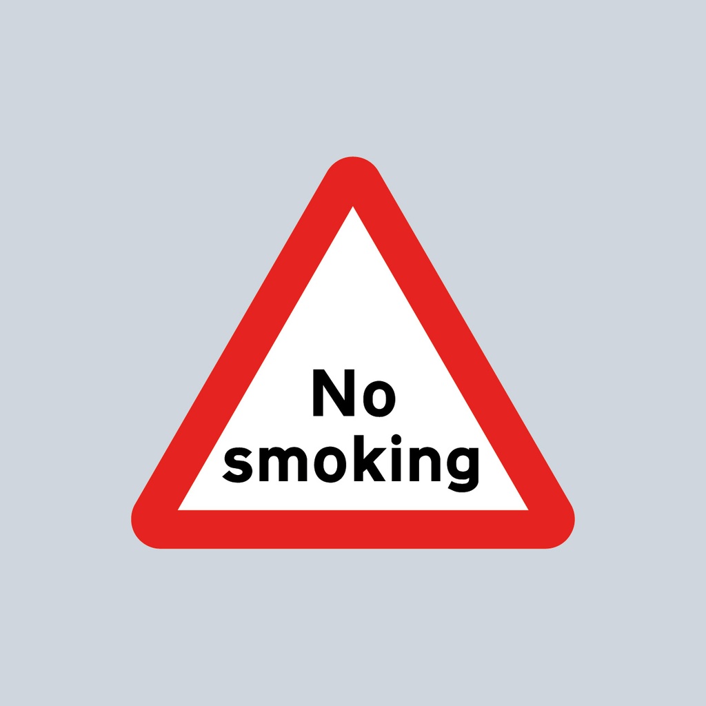 [TRTR554D-1200] Triangular Sign 554D (No Smoking) (1200mm x 1200mm)