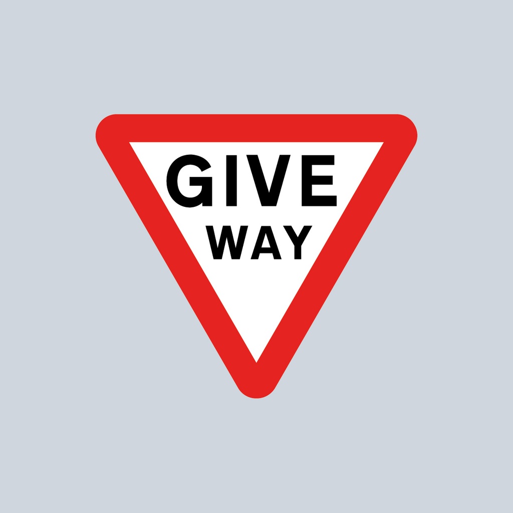 [TRTR602-1200] Triangular Sign 602 (Give Way) (1200mm x 1200mm)
