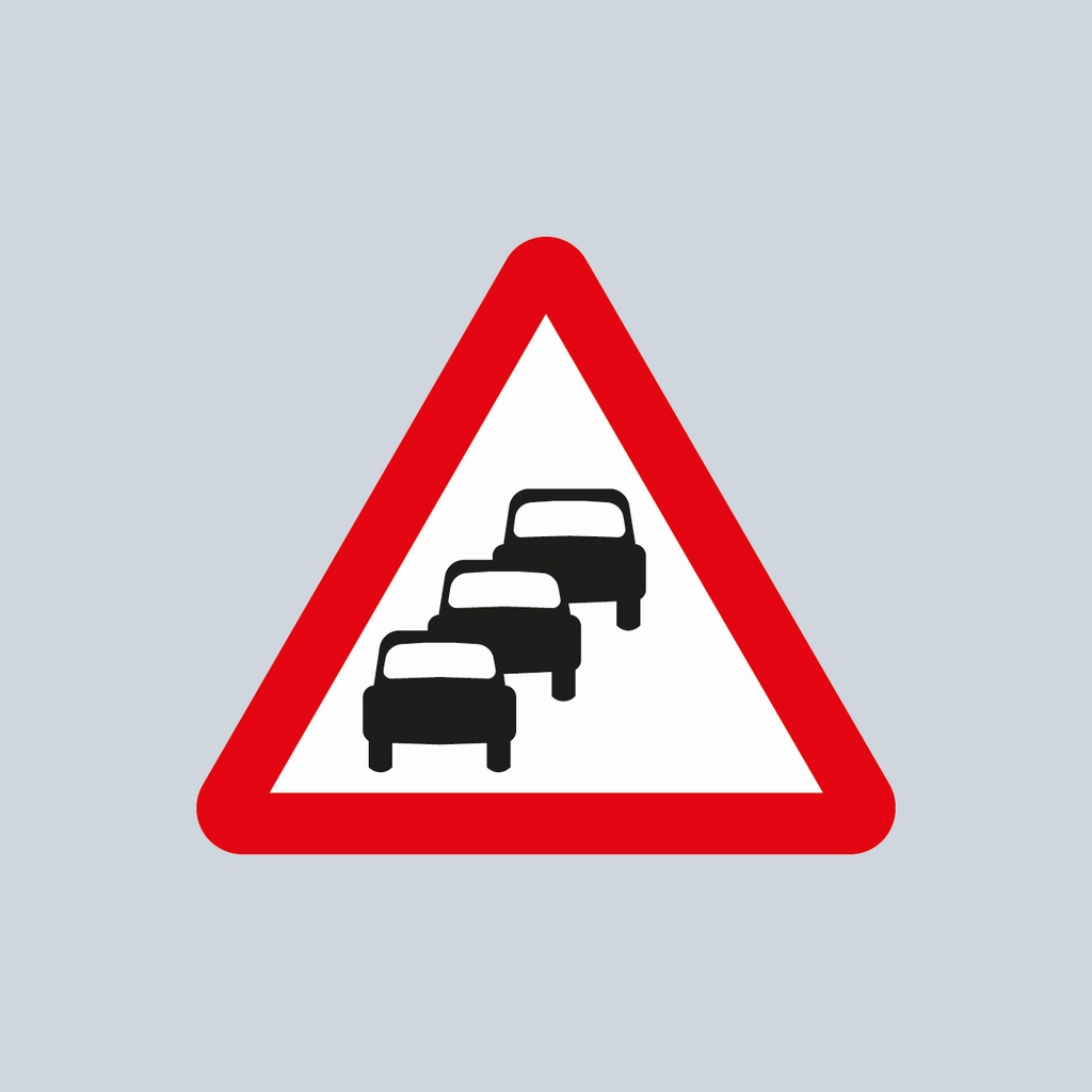[TRTR584-1200] Triangular Sign 584 (Traffic Queues Likely) (1200mm x 1200mm)