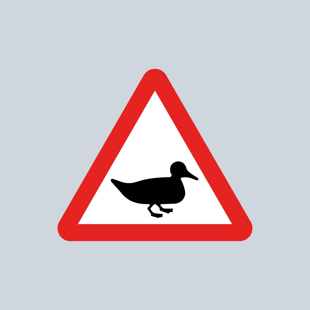 [TRTR551.2-3030] Triangular Sign 551.2 (Wild Fowl in Road) (3030mm x 1200mm)
