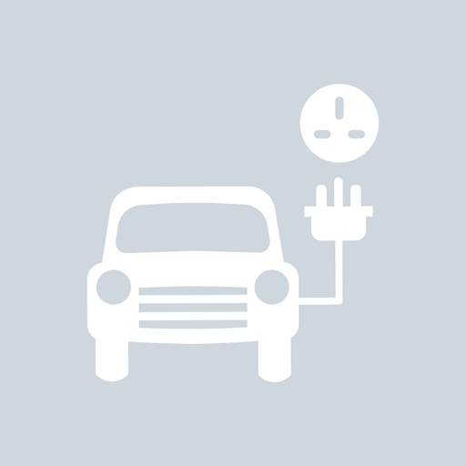 [TREV001-0850W] Electric Car Charging Symbol 1 S65 - White (850mm)