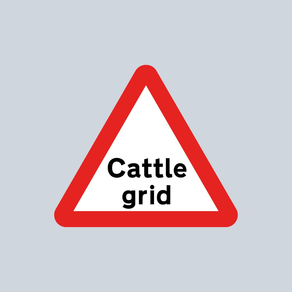 Triangular Sign 552 (Cattle grid)