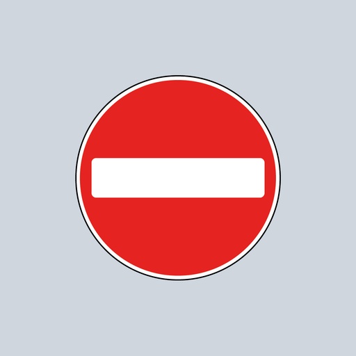 [TRCI616-4300] No Entry Sign 616 (4300mm x 1500mm)