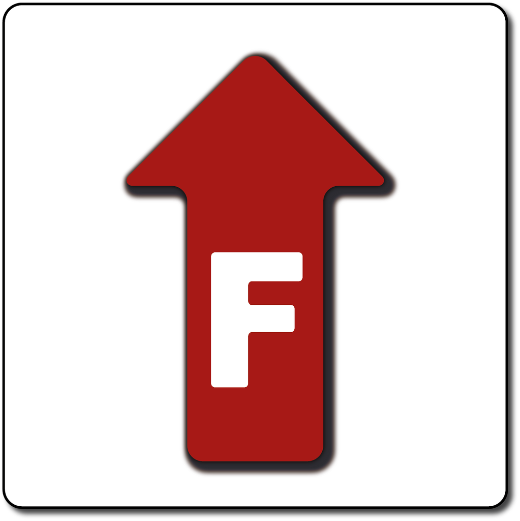 [UTIFW001-R] Utility Marking - Foul Water Sign (Red) (Box of 30)