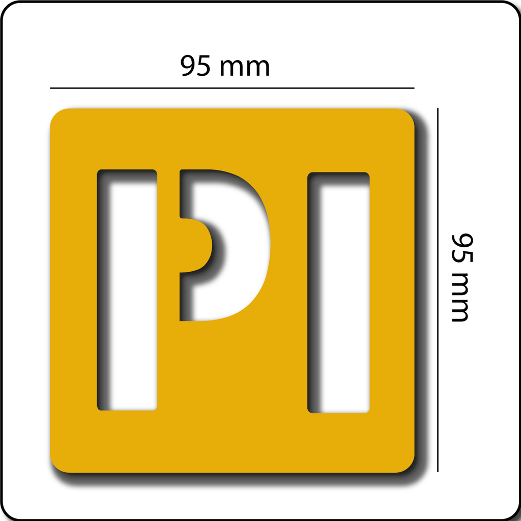 [UTIPI001-Y] Utility Marking - Petrol Interceptor Sign (Yellow) (Box of 30)