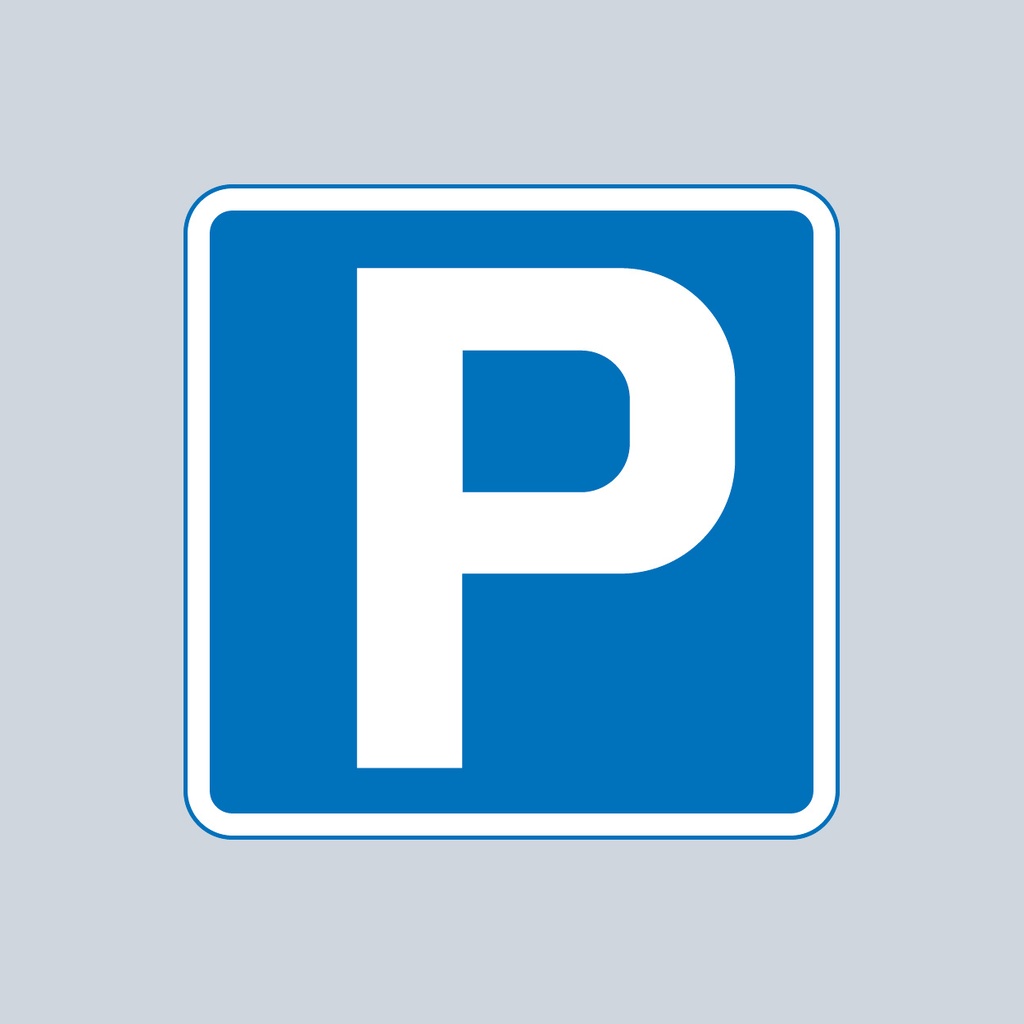[TRPP801-500] Square Parking Place 'P' 801 (500mm)