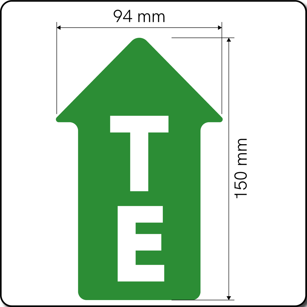 [UTITE001-LG] Utility Marking - Trade Effluent Sign (Light Green) (Box of 30)
