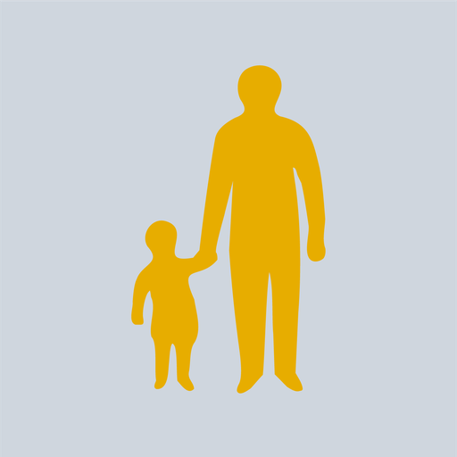 [TRPC0800-Y] Parent & Child - Yellow (800mm x 474mm, Yellow)