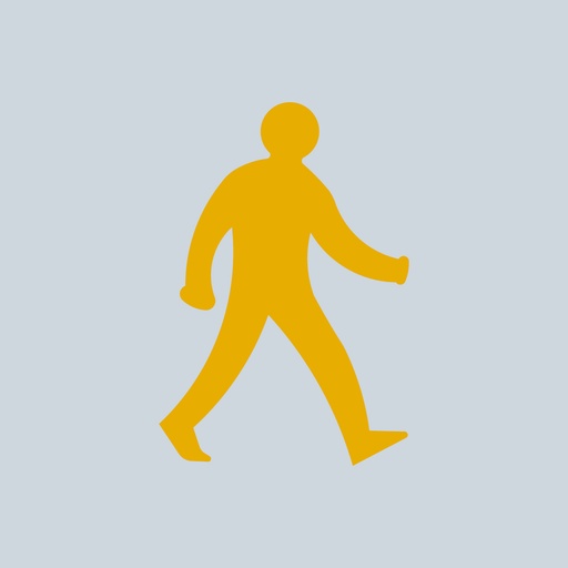 [TRWM0600-Y] Walking Man - Yellow (600mm x 413mm, Yellow)