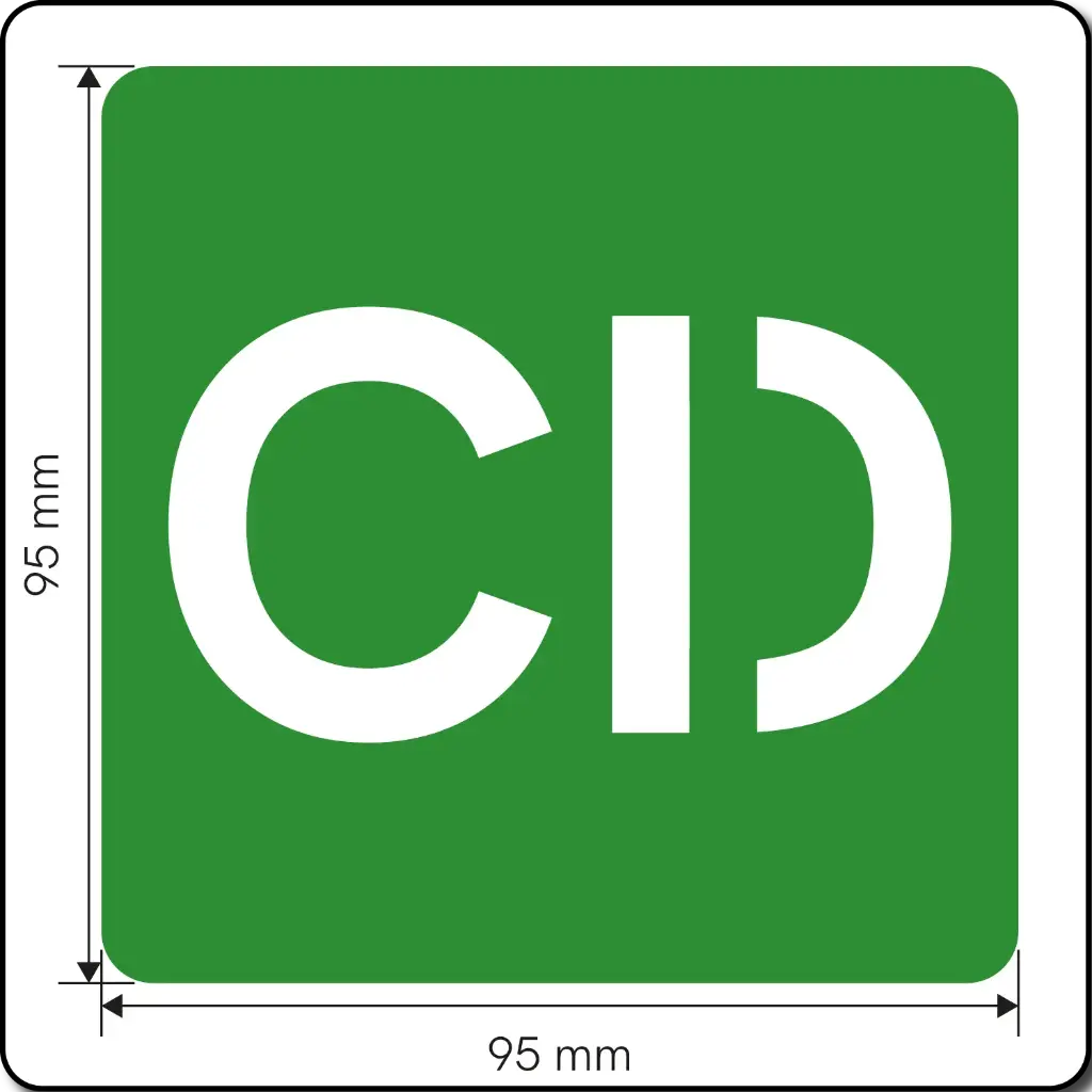 Utility Marking - Cable Duct Sign (Light Green)(Box of 30)