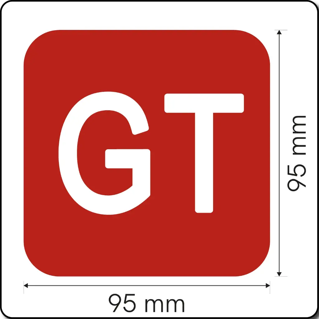 Utility Marking - Grease Trap Sign (Red) (Box of 30)