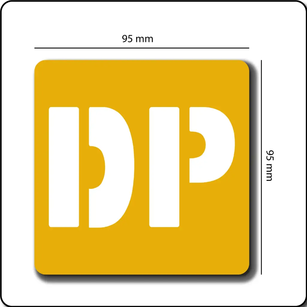 [UTIDP001-Y] Utility Marking - Draw Pit Sign (Yellow) (Box of 30) 
