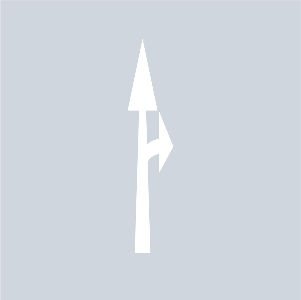 Bi-Directional Right and Straight Arrow - White
