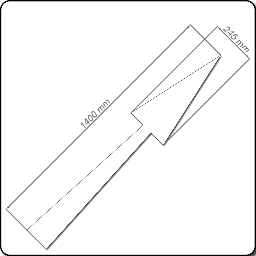 Straight Arrow White