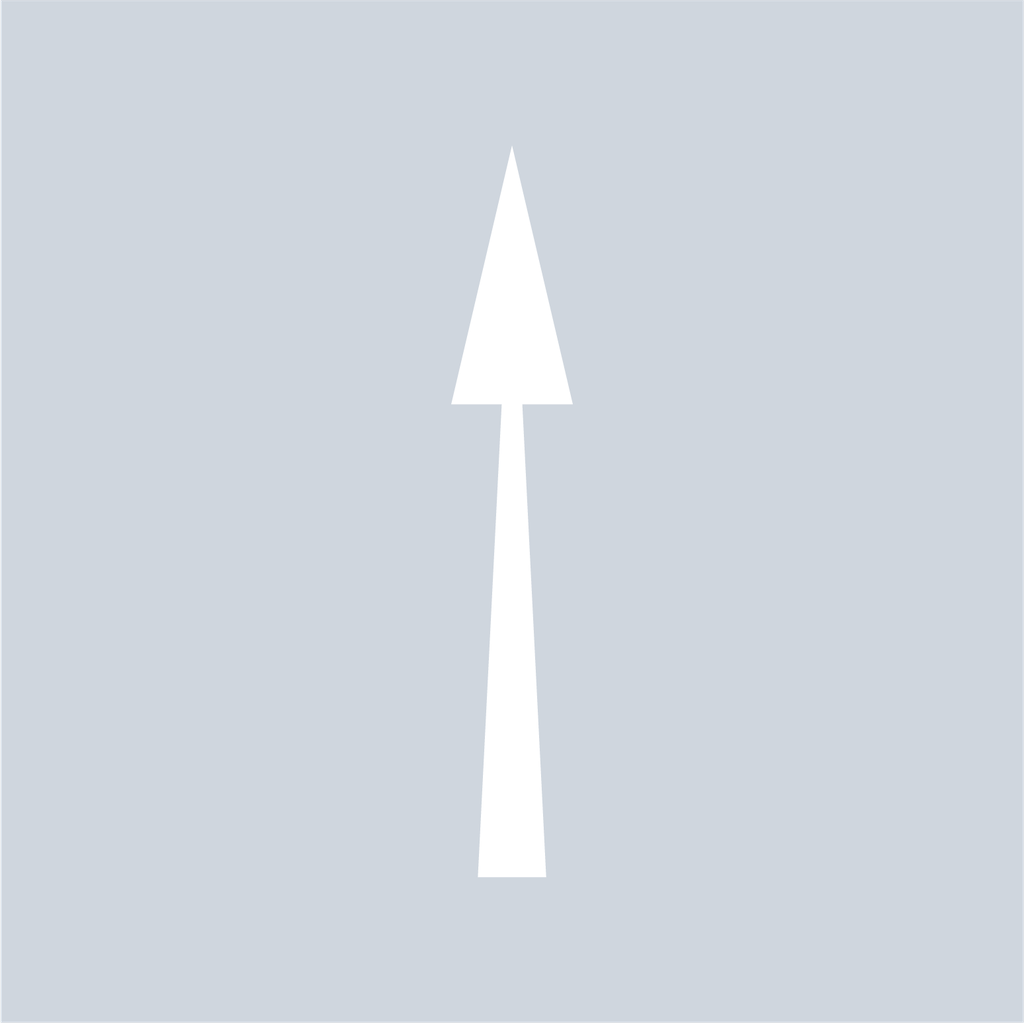 [TRA-S4000] Straight Arrow White (4000mm x 500mm)