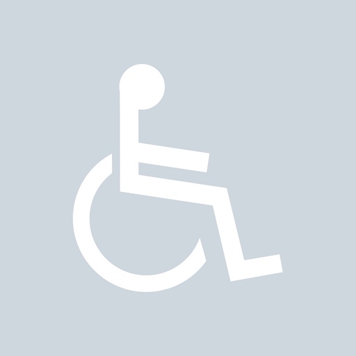 [TRDS0800-W] Disabled Sign - White (800mm x 737mm)