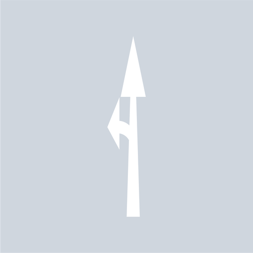 Bi-Directional Left and Straight Arrow - White