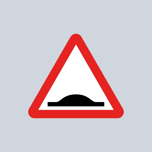 Triangular Sign 557.1 (Road Hump Ahead Sign) 
