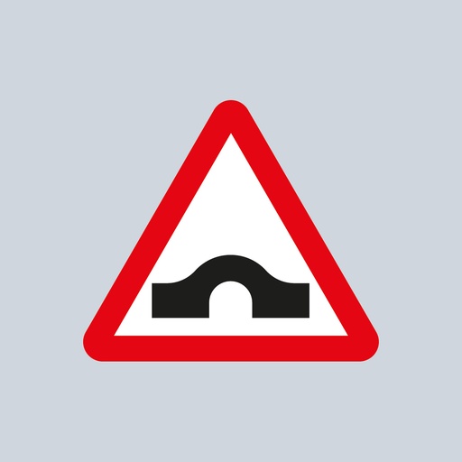 Triangular Sign 528 (Hump Bridge Ahead)