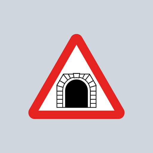Triangular Sign 529.1 (Tunnel Ahead) 