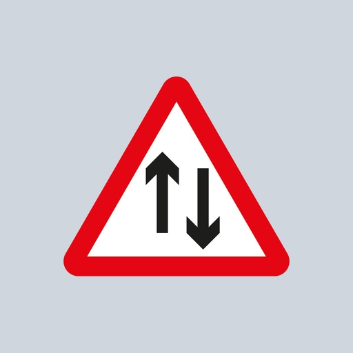 Triangular Sign 521 (Two-Way Traffic)