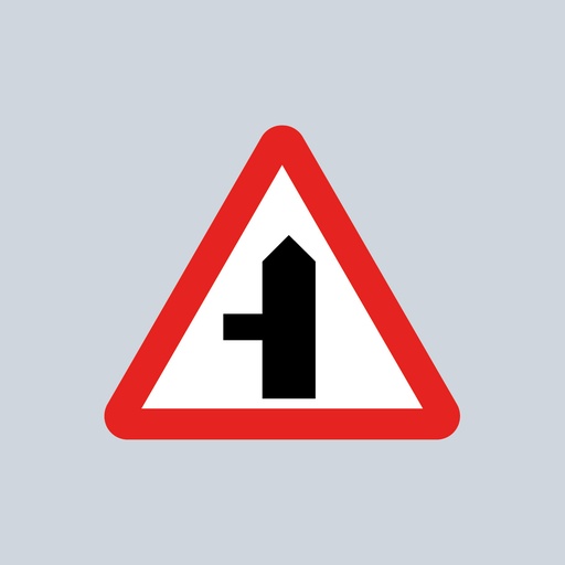 Triangular Sign 506.1 (Side Road Ahead - Left)