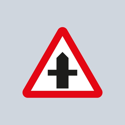 Triangular Sign 504.1 (Crossroads Ahead)