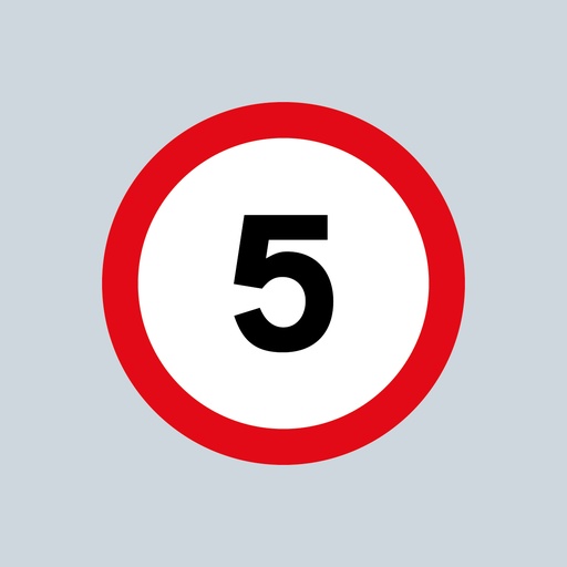 Speed Roundel Red, White & Black - 5