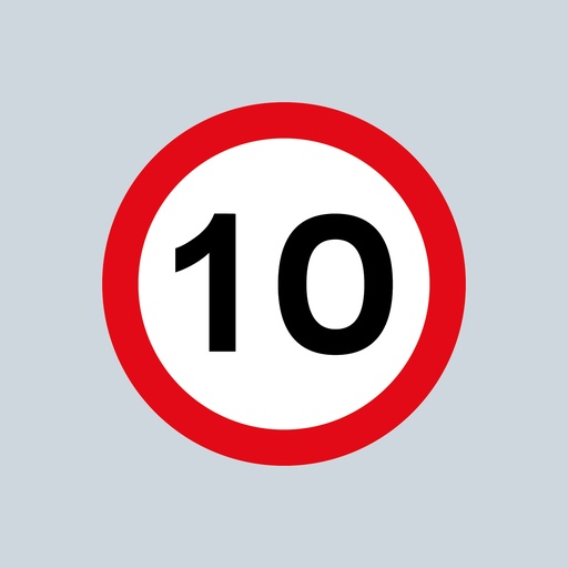 Speed Roundel Red, White & Black - 10