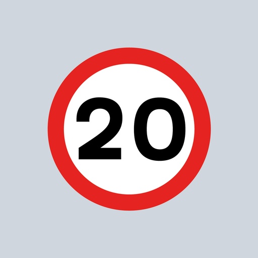 Speed Roundel Red, White & Black - 20
