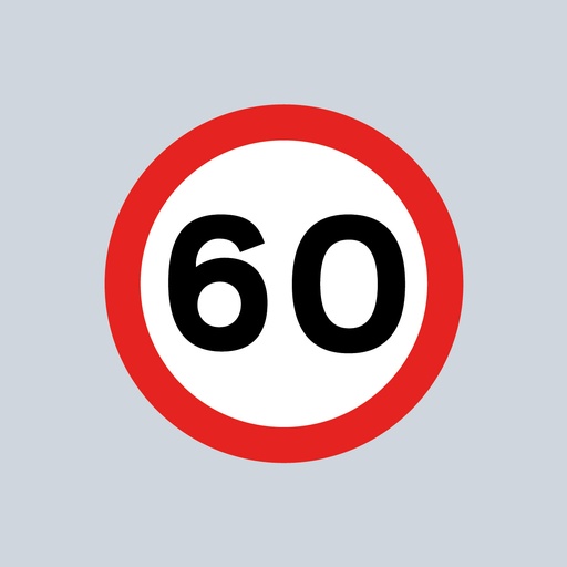 Speed Roundel Red, White & Black - 60