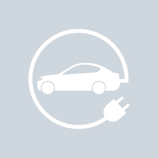 Electric Car Charging Symbol 2 - White