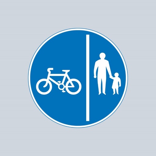 Route for Separate Cycle and Pedestrians - 957