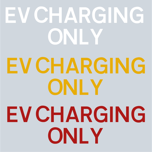 Preformed Thermoplastic Letters 'EV CHARGING ONLY'