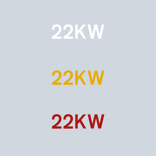 Preformed Thermoplastic Letters '22KW'